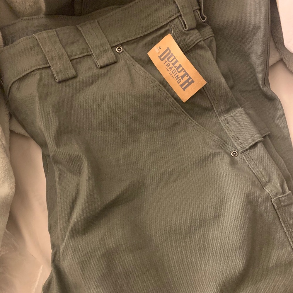 Mens Duluth Flex Fire Hose Burly Carpenter Pants